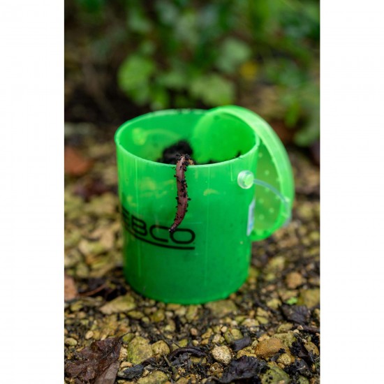 Cutie pentru momeala vie Zebco - Bait Container Worm Box SH 10cm, verde